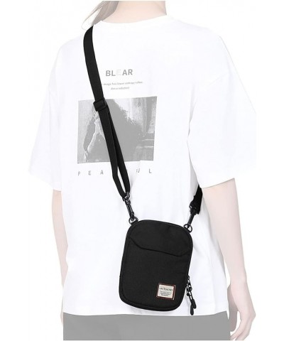 Mini Crossbody Bag Shoulder Bag for Men, Small Messenger Satchel Bag for Women Black $11.00 Shoulder Bags