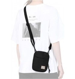 Mini Crossbody Bag Shoulder Bag for Men, Small Messenger Satchel Bag for Women Black $11.00 Shoulder Bags