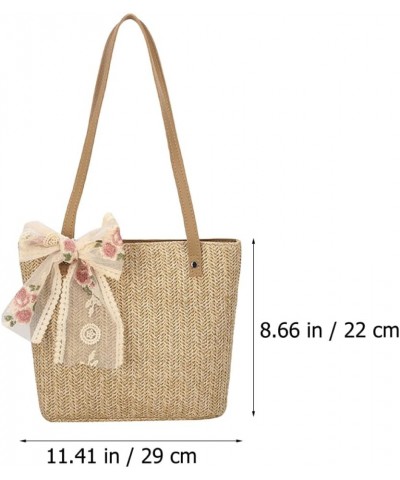 2pcs Woven Bag Womens Cross Body Sling Bag Straw Tote Bag Summer Purse Straw Bags for Women Beach Lady Straw Handbag Beach Ha...