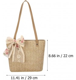 2pcs Woven Bag Womens Cross Body Sling Bag Straw Tote Bag Summer Purse Straw Bags for Women Beach Lady Straw Handbag Beach Ha...