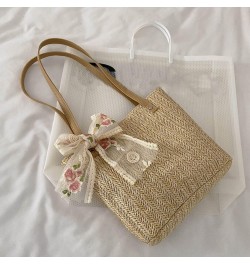 2pcs Woven Bag Womens Cross Body Sling Bag Straw Tote Bag Summer Purse Straw Bags for Women Beach Lady Straw Handbag Beach Ha...