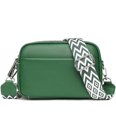 Crossbody Bag for Women, Genuine Leather Handbag Adjustable Wide Strap Ladies Cross Body Bag Green $19.68 Crossbody Bags