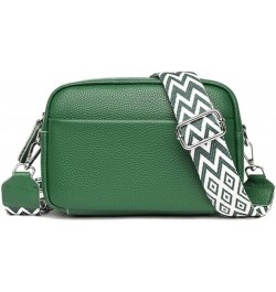 Crossbody Bag for Women, Genuine Leather Handbag Adjustable Wide Strap Ladies Cross Body Bag Green $19.68 Crossbody Bags