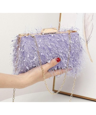 Clutch Purses for Women Evening Bag Tassel Hobo Handbag Shouder Crossbody Bag with Chain for Wedding Party Silver $12.38 Even...