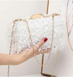 Clutch Purses for Women Evening Bag Tassel Hobo Handbag Shouder Crossbody Bag with Chain for Wedding Party Silver $12.38 Even...