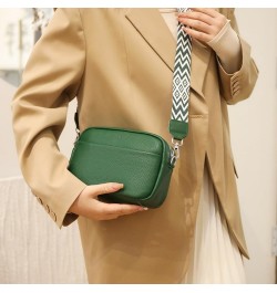 Crossbody Bag for Women, Genuine Leather Handbag Adjustable Wide Strap Ladies Cross Body Bag Green $19.68 Crossbody Bags