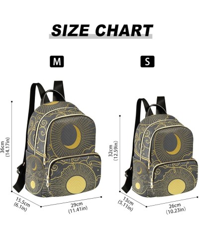 Moon Sun Stars Clouds Mini Backpack Purse for Women Travel Bag Fashion Daypack Back Pack Shoulder Bag Multicolor Medium $17.9...