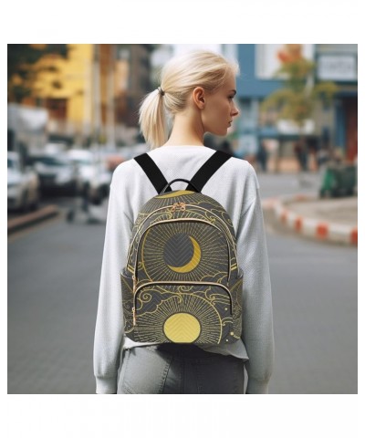 Moon Sun Stars Clouds Mini Backpack Purse for Women Travel Bag Fashion Daypack Back Pack Shoulder Bag Multicolor Medium $17.9...