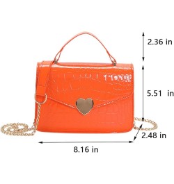 Crossbody Bags for Women Leather Quilted Shoulder Bag Top Handle Clutch Handbag, Cute Shoulder Purse 1 Orange $13.80 Shoulder...