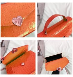 Crossbody Bags for Women Leather Quilted Shoulder Bag Top Handle Clutch Handbag, Cute Shoulder Purse 1 Orange $13.80 Shoulder...