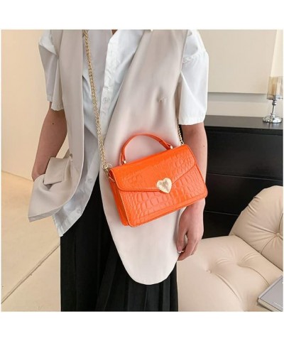 Crossbody Bags for Women Leather Quilted Shoulder Bag Top Handle Clutch Handbag, Cute Shoulder Purse 1 Orange $13.80 Shoulder...