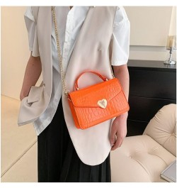 Crossbody Bags for Women Leather Quilted Shoulder Bag Top Handle Clutch Handbag, Cute Shoulder Purse 1 Orange $13.80 Shoulder...