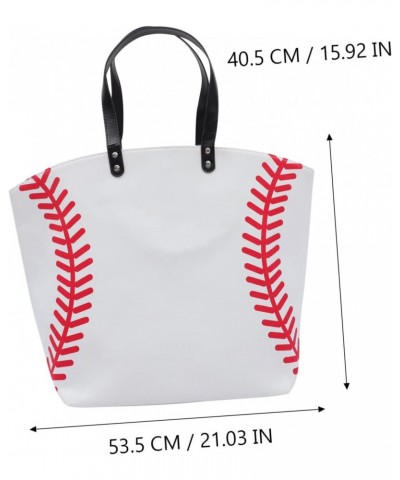 1pc Canvas Bag Hand Bags Women Bag Travel Carry on Bag for Women Over The Shoulder Purses for Baseball Tote Bag Single- Shoul...