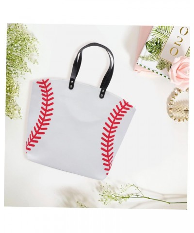 1pc Canvas Bag Hand Bags Women Bag Travel Carry on Bag for Women Over The Shoulder Purses for Baseball Tote Bag Single- Shoul...