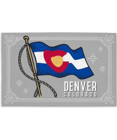 16x24 Inch Giclee Art Print Wall Decor, Denver, Colorado, Waving State Flag, State Series $23.19 Totes