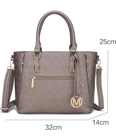 MKF Crossbody Shoulder Bag for Women – PU Leather Top Handle Pocketbook – Roomy Tote Satchel Handbag Purse M Charm Cairo Purp...