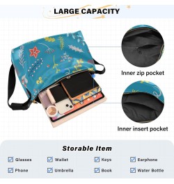 Boys Crossbody Sling Bags Waterproof Womens Shoulder Bags Sling Bag Christmas Cute Scandinavian Flower $20.29 Shoulder Bags