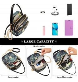 Zodiac Sheep Green Sling Bags Crossbody for Women, Fashion Zipper Handbag with Chain Strap Top handle for Evening Party Datin...