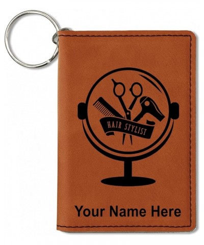 ID Holder Wallet, Hair Stylist, Personalized Engraving Included (Black with Silver) Dark Brown $11.48 Wallets