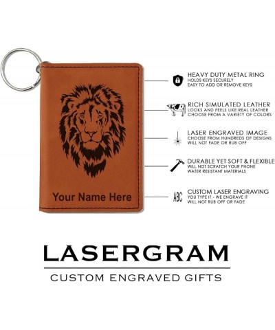 ID Holder Wallet, Hair Stylist, Personalized Engraving Included (Black with Silver) Dark Brown $11.48 Wallets