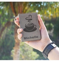 ID Holder Wallet, Hair Stylist, Personalized Engraving Included (Black with Silver) Dark Brown $11.48 Wallets