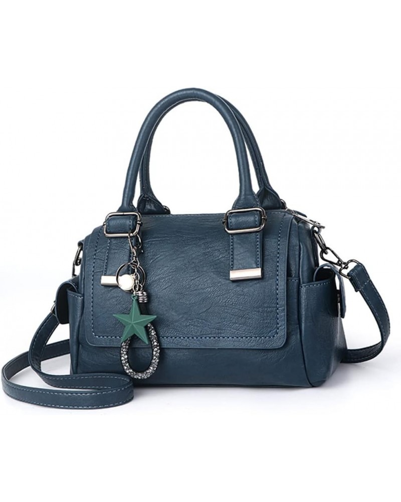 Top Handle Flap Crossbody Bags for Women Soft Leather Satchel Handbag Ladies Large Shoulder Bag Tote Purses (Green) Blue $32....