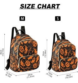 Halloween Star Bat Pumpkin Women Backpack Purse Ladies Fashion Shoulder Bag Daypack Travel Bag 10L Medium $18.89 Backpacks