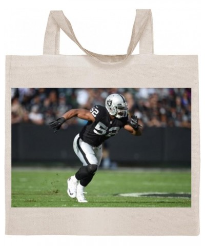 Khalil Mack - Cotton Photo Canvas Grocery Tote Bag IDPP802539 $21.20 Totes