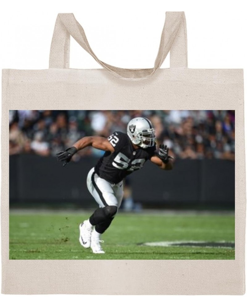 Khalil Mack - Cotton Photo Canvas Grocery Tote Bag IDPP802539 $21.20 Totes