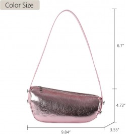 Hobo Bags for Women Small Shiny Shoulder Purses Gold Fashion Underarm Bag Sparkly Evening Handbag for Party 2024 Pink $15.11 ...