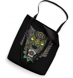 Panther Huichol Sugar Skull Calavera Halloween Mexican Aztec Tote Bag $11.82 Totes