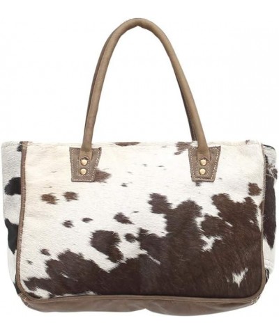 Myra Bags Bucket Genuine Leather with Animal Print Tote, Brown, Size One_Size, Tan, Khaki, Brown, One_Size $29.62 Totes