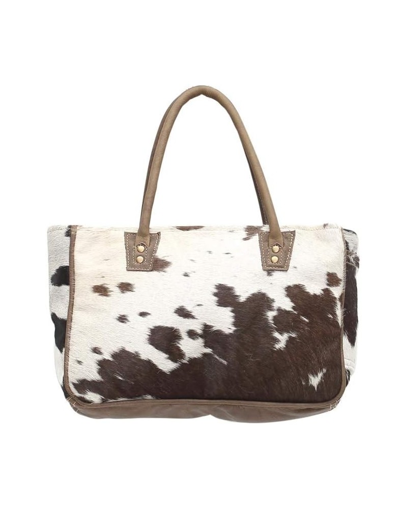 Myra Bags Bucket Genuine Leather with Animal Print Tote, Brown, Size One_Size, Tan, Khaki, Brown, One_Size $29.62 Totes