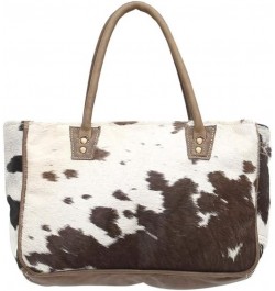 Myra Bags Bucket Genuine Leather with Animal Print Tote, Brown, Size One_Size, Tan, Khaki, Brown, One_Size $29.62 Totes