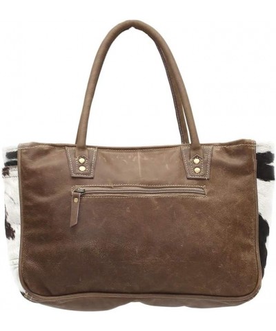 Myra Bags Bucket Genuine Leather with Animal Print Tote, Brown, Size One_Size, Tan, Khaki, Brown, One_Size $29.62 Totes