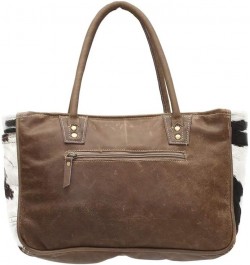 Myra Bags Bucket Genuine Leather with Animal Print Tote, Brown, Size One_Size, Tan, Khaki, Brown, One_Size $29.62 Totes