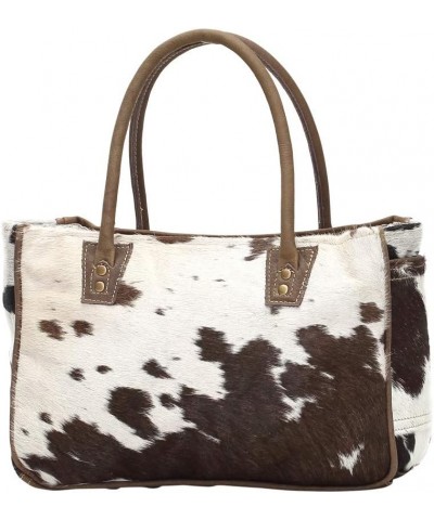 Myra Bags Bucket Genuine Leather with Animal Print Tote, Brown, Size One_Size, Tan, Khaki, Brown, One_Size $29.62 Totes