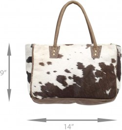 Myra Bags Bucket Genuine Leather with Animal Print Tote, Brown, Size One_Size, Tan, Khaki, Brown, One_Size $29.62 Totes