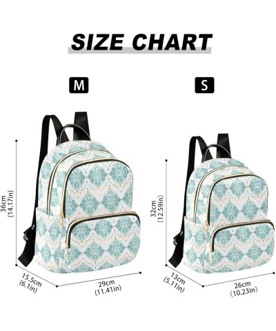 Colorful Ethnic Mandala Flower Backpack Purse for Women Lightweight Back Pack Casual Daypack Travel Shoulder Bag Bookbag - M ...