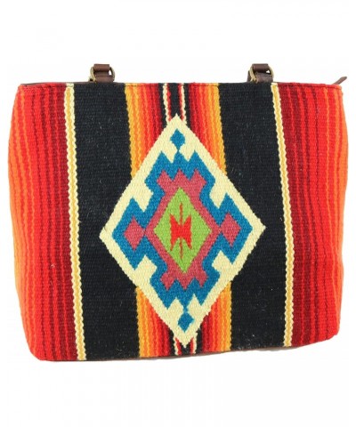 Red Multi Colored Saddle Blanket Tote ADBGA151E $90.65 Totes