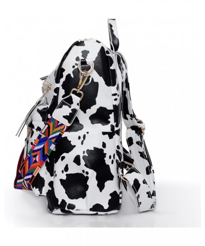 Women's Fashion Backpack Purse Multipurpose Design Convertible Satchel Handbags Shoulder Bag Travel bag Cow White $15.89 Back...