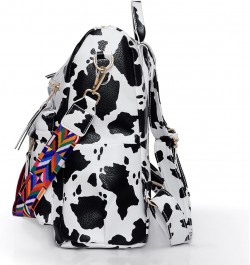 Women's Fashion Backpack Purse Multipurpose Design Convertible Satchel Handbags Shoulder Bag Travel bag Cow White $15.89 Back...