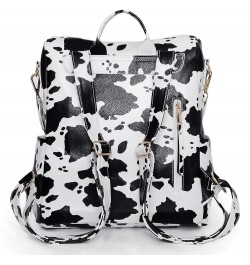 Women's Fashion Backpack Purse Multipurpose Design Convertible Satchel Handbags Shoulder Bag Travel bag Cow White $15.89 Back...