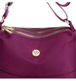 Crossbody Handbags Large Capacity Women Composite Shoulder Bag Breathable Nylon Durable Scratch Resistant with Zipper Purple ...