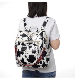 Women's Fashion Backpack Purse Multipurpose Design Convertible Satchel Handbags Shoulder Bag Travel bag Cow White $15.89 Back...