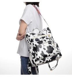 Women's Fashion Backpack Purse Multipurpose Design Convertible Satchel Handbags Shoulder Bag Travel bag Cow White $15.89 Back...