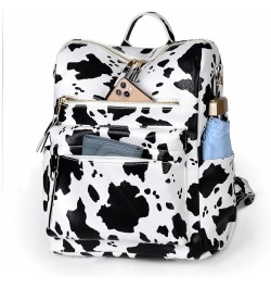 Women's Fashion Backpack Purse Multipurpose Design Convertible Satchel Handbags Shoulder Bag Travel bag Cow White $15.89 Back...