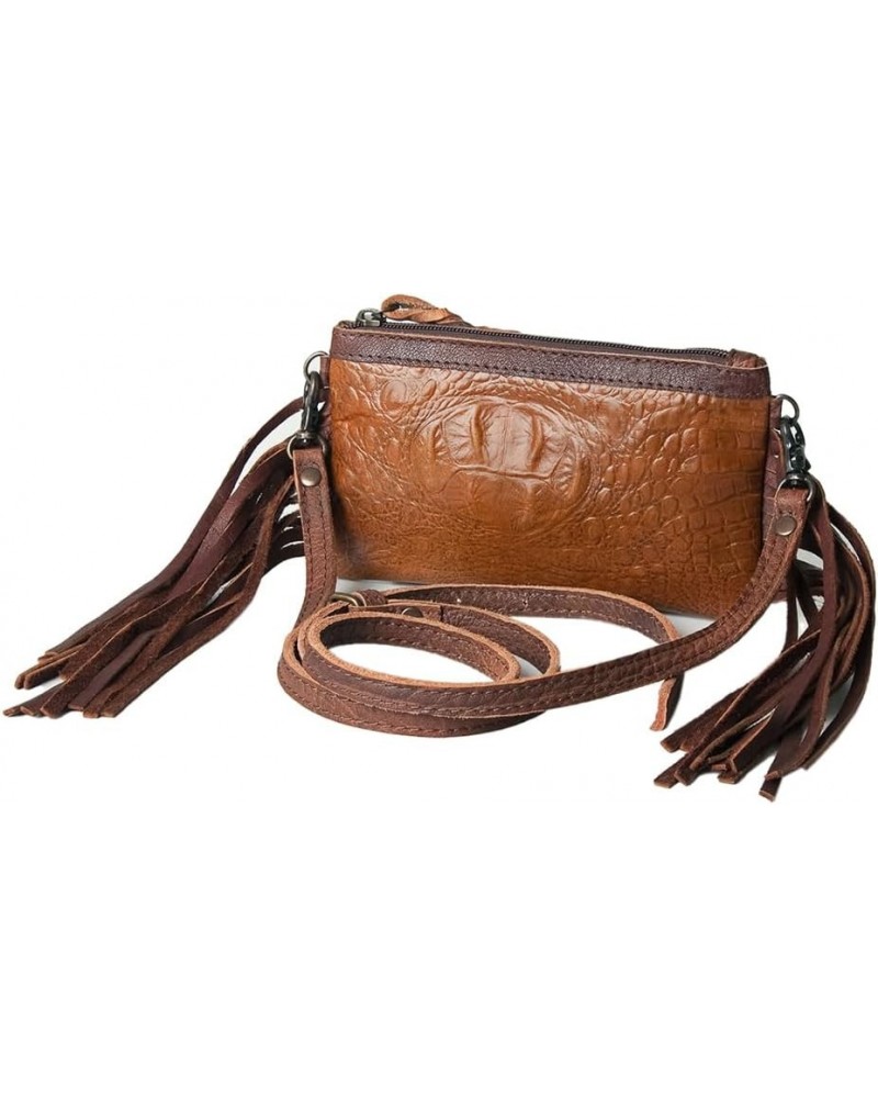 ADBG766B Coin Purse Hand Tooled Genuine Leather women bag western handbag purse $35.70 Crossbody Bags