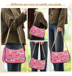 Clutch Shoulder Bags Tote Evening Purse Handbags for Women Hobo Bags Snails Flowers Mushrooms Rainbows with Zipper Closure $1...