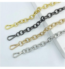 17.5mm Wide O-Shaped Aluminum Large Bag Chain DIY Replacement Metal Chain Shoulder Crossbody Bag with Tote Handle (Color : Go...